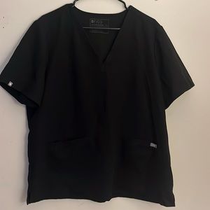 Set of 2 figs scrub tops! Like new condition. Black.